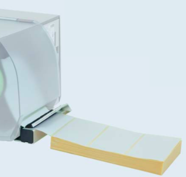 fan-fold label guide